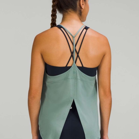 LULULEMON Modal-Silk Open Tie-Back Yoga Tank Top 8 - Picture 8 of 9